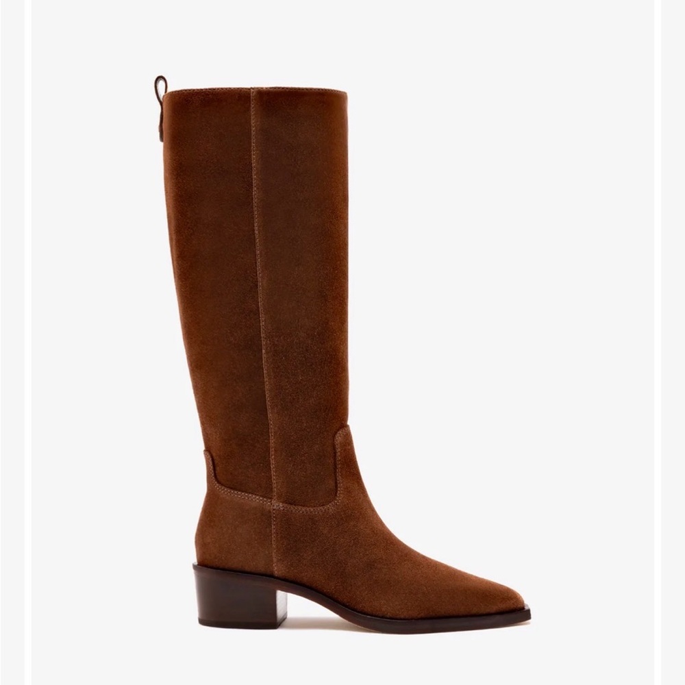 Larroude Brown Heeled Boots NWT & Box